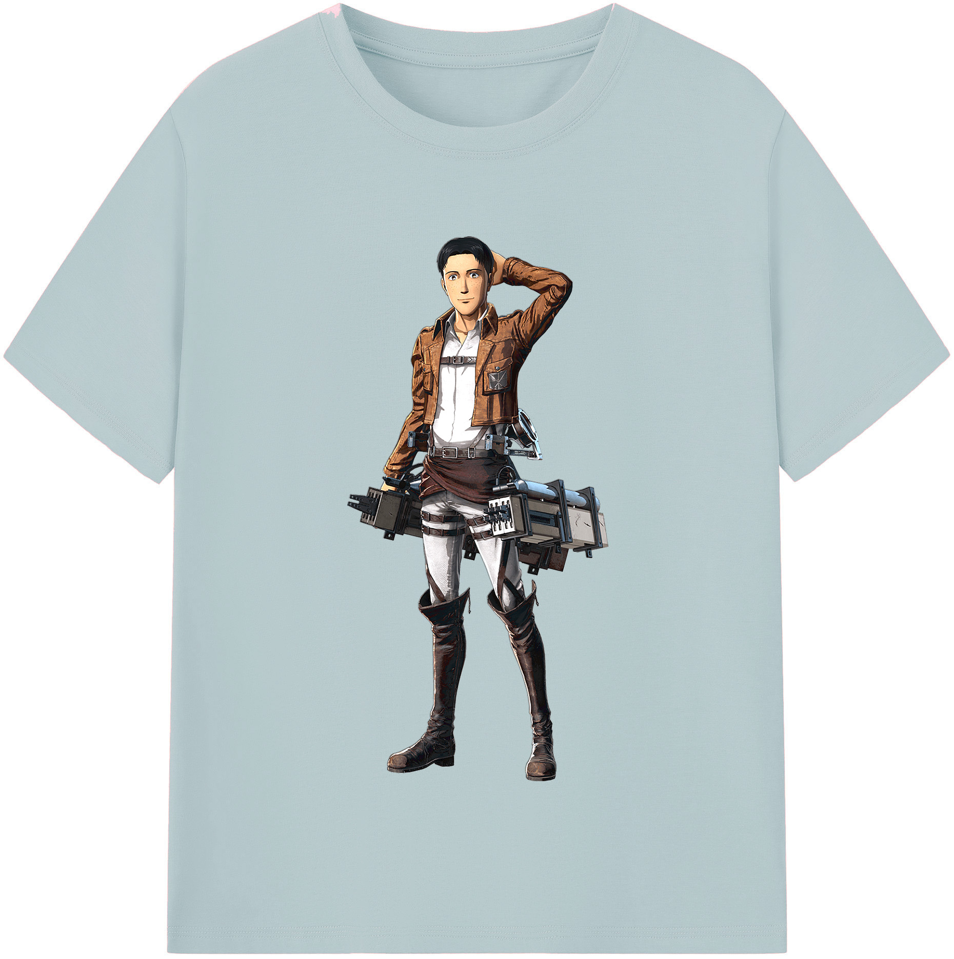 （画像用） 進撃の巨人 Attack on Titan 綿100％半袖Tシャツ（フロントプリント）